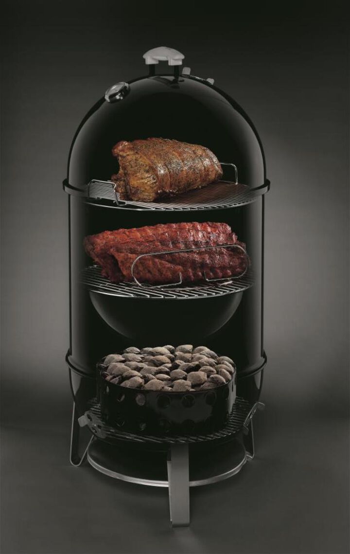 Weber Smokey Mountain Cooker Smoker (18.5 In.), large image number 1
