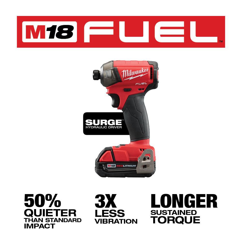 Milwaukee M18 FUEL SURGE 1/4 in. Hex Hydraulic Driver Kit, large image number 3