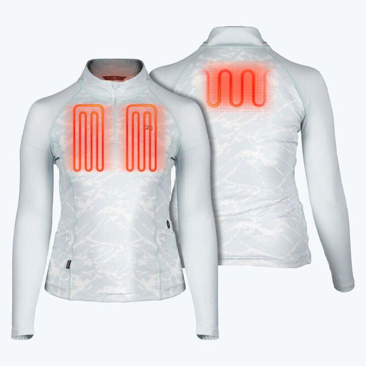 Mobile Warming 7.4V Proton 2.0 Baselayer Heated Shirt Kit Womens Ice Blue Large, large image number 0