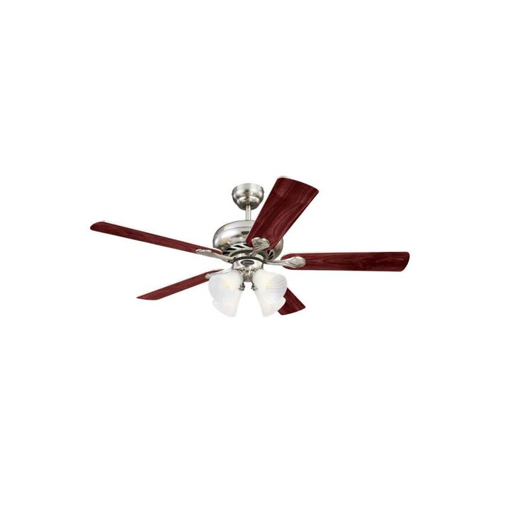 Westinghouse 52in Swirl Brushed Nickel LED Indoor Ceiling Fan, large image number 0