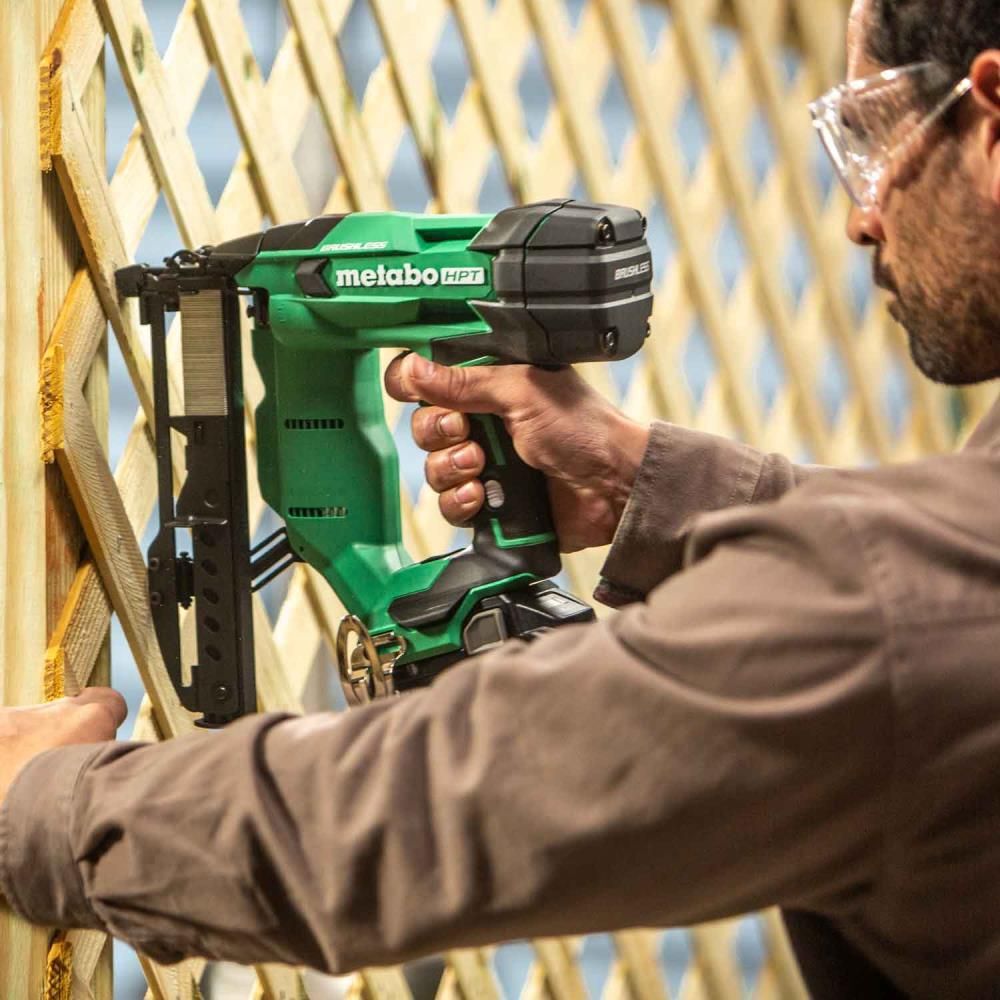 Metabo HPT 18V MultiVolt Brushless 18-Gauge 1/4 Inch Narrow Crown Stapler (Bare Tool), large image number 9