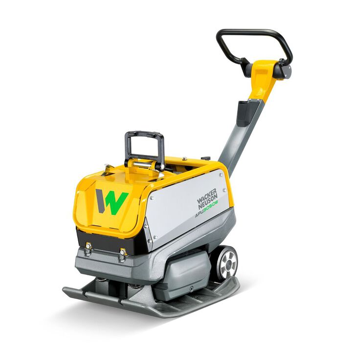 Wacker Neuson APU3050E Battery Vibratory Plate with 2 BOB14 Batteries, Quick Charger,