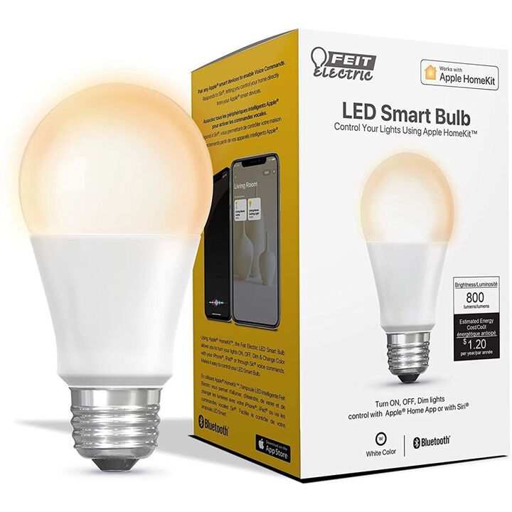 Feit Electric 60W A19 Apple HomeKit Smart Bulb 1pk, large image number 1