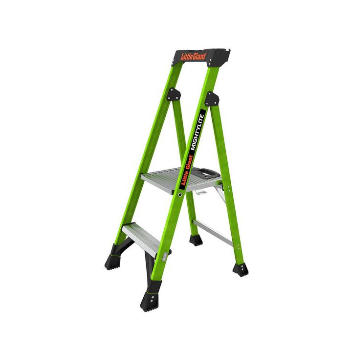 Little Giant Safety MightyLite 4 Ft ANSI Type IA 300 Lbs Fiberglass Stepladder