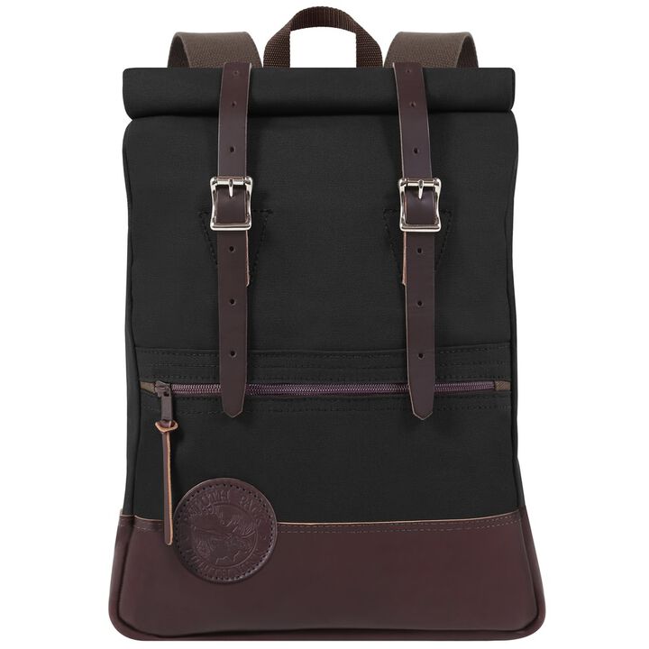 Duluth Pack Deluxe Roll-Top Scout Backpack Black