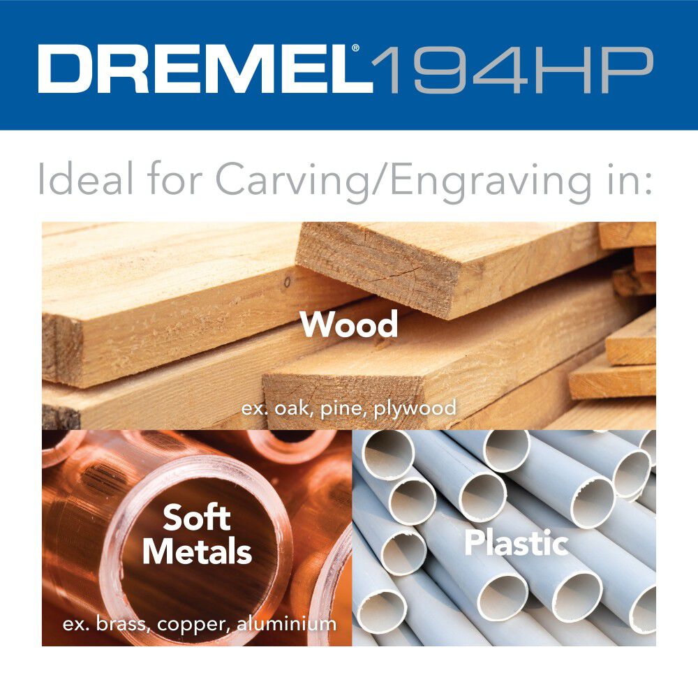 Dremel 1/8 Inch (3.2mm) High Performance Rotary Carving Bit, 2 Pieces, large image number 4