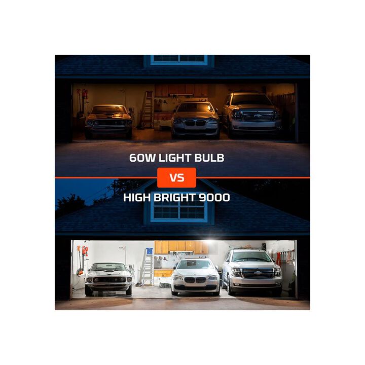 Nebo High Bright 60W 9000 Lumens White LED Adjustable Garage Light, large image number 5
