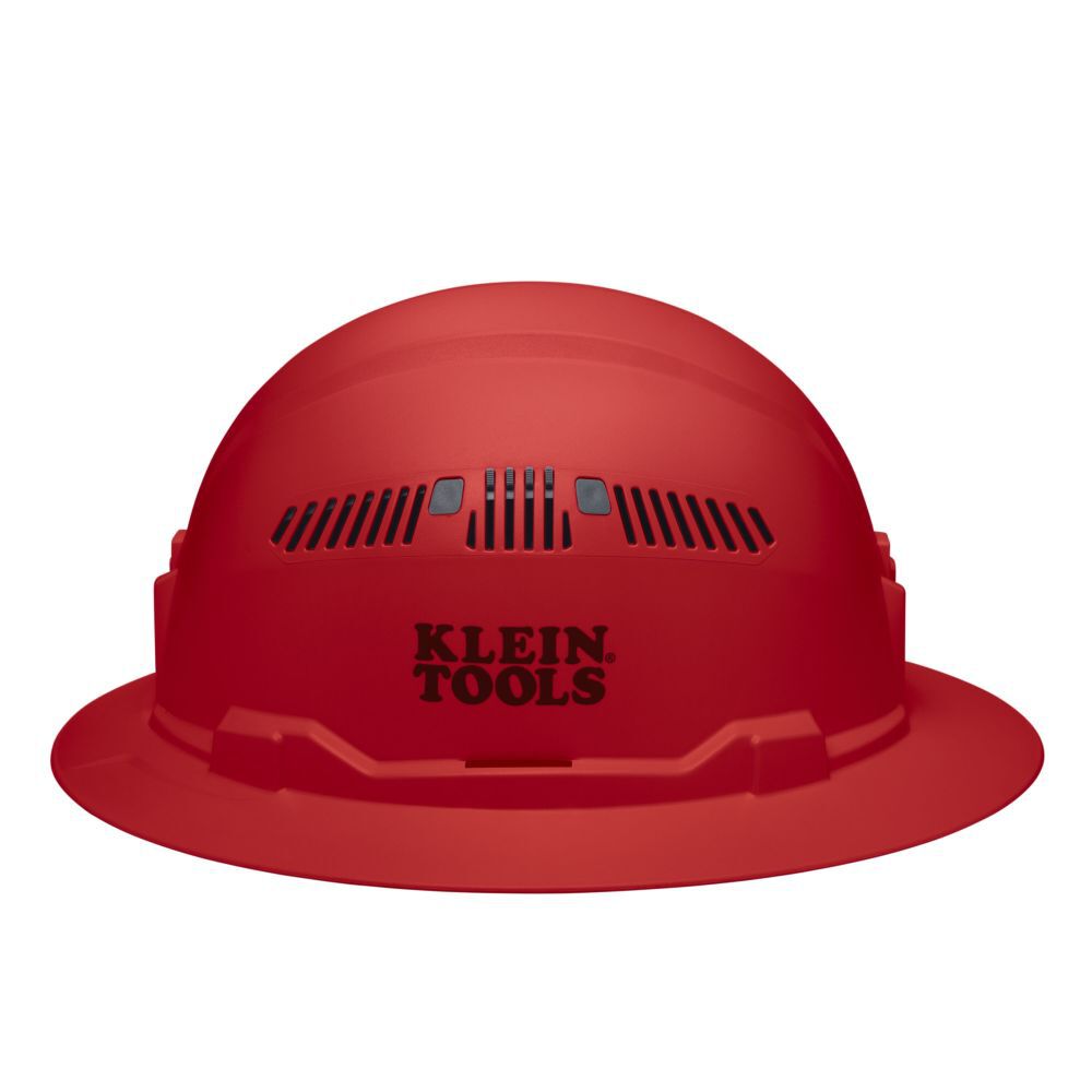 Klein Tools Full Brim Style Vented Hard Hat Red, large image number 8