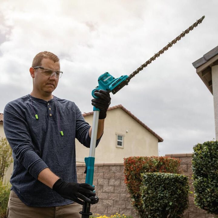 Makita 18V LXT Hedge Trimmer Lithium Ion Cordless 18in Telescoping Articulating Pole (Bare Tool), large image number 8