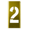 C H Hanson 4 Inch Stencil Set-Letter/Number, Brass, 77 Pieces, small image number 2