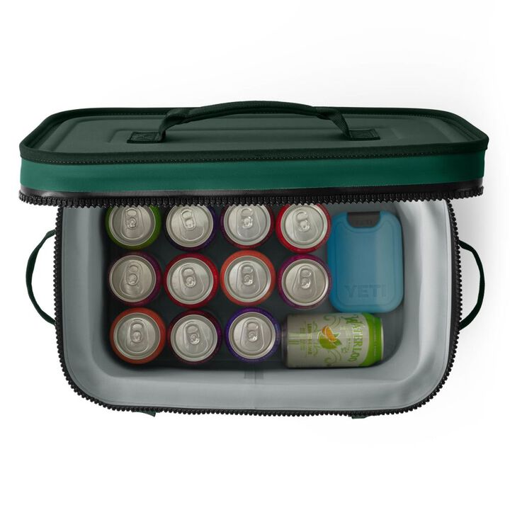 YETI Hopper Flip 18 Soft Cooler Black Forest Green, large image number 7