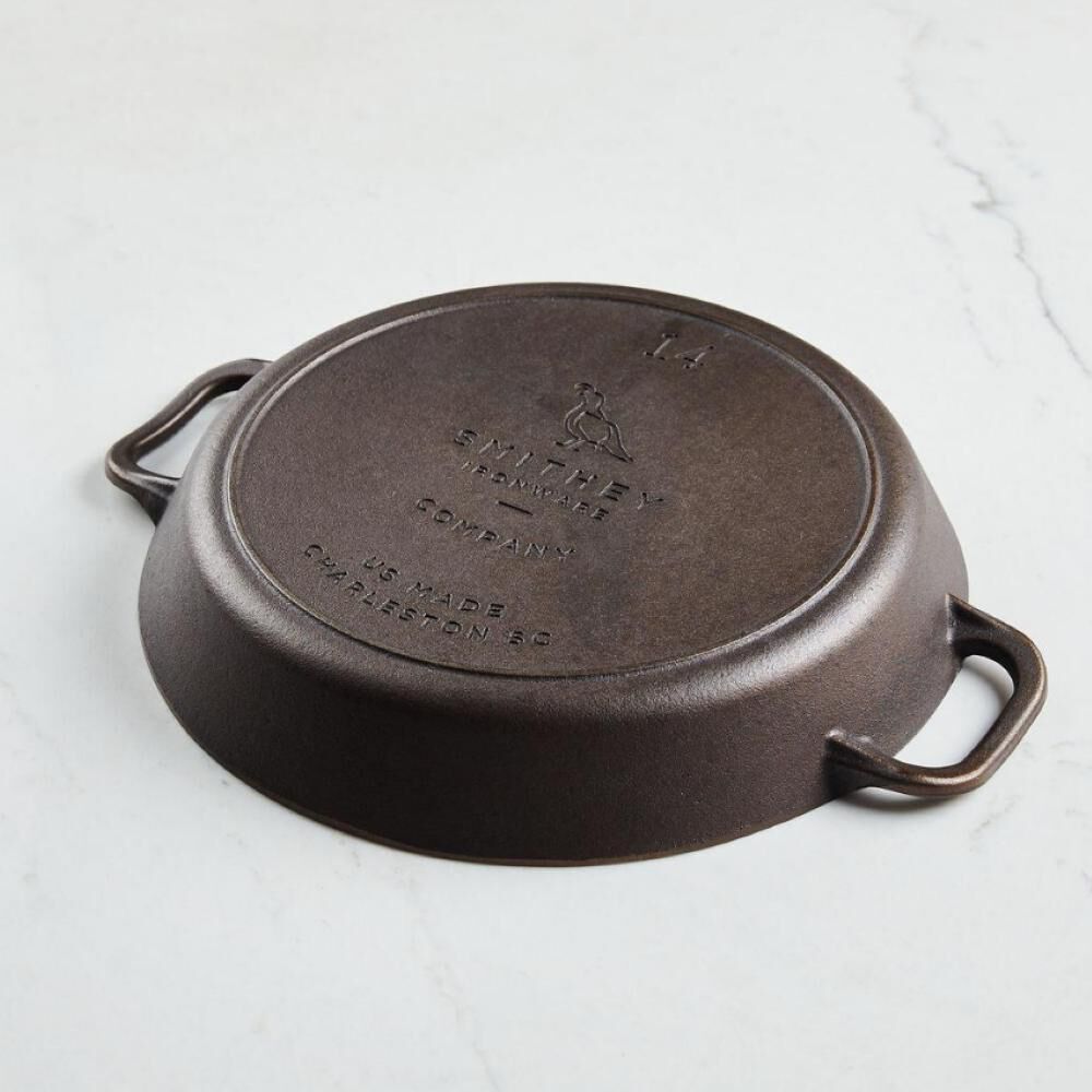 Smithey Ironware No. 14 Cast Iron Dual Handle Skillet, large image number 5