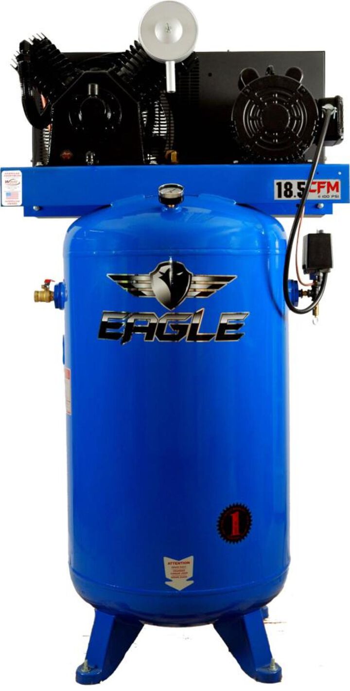 Eagle Compressor 80 Gallon 5 HP Stationary Vertical Compressor