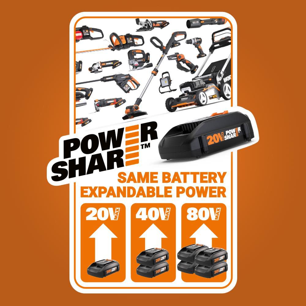Worx Nitro 40V Power Share PRO 21 Inch Cordless Self-Propelled Lawn Mower Kit, large image number 8