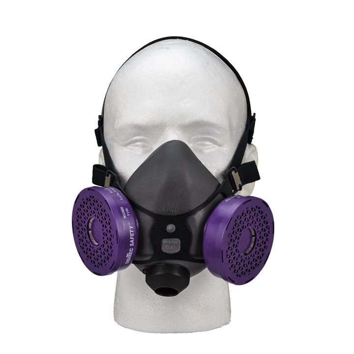 Forney Industries P100 High Efficiency Dual Cartridge Half Mask Respirator, large image number 3