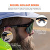 Ergodyne AEGIR-AFASM Safety Glasses, Matte Black Frame, Orange Mirror Lens, small image number 5