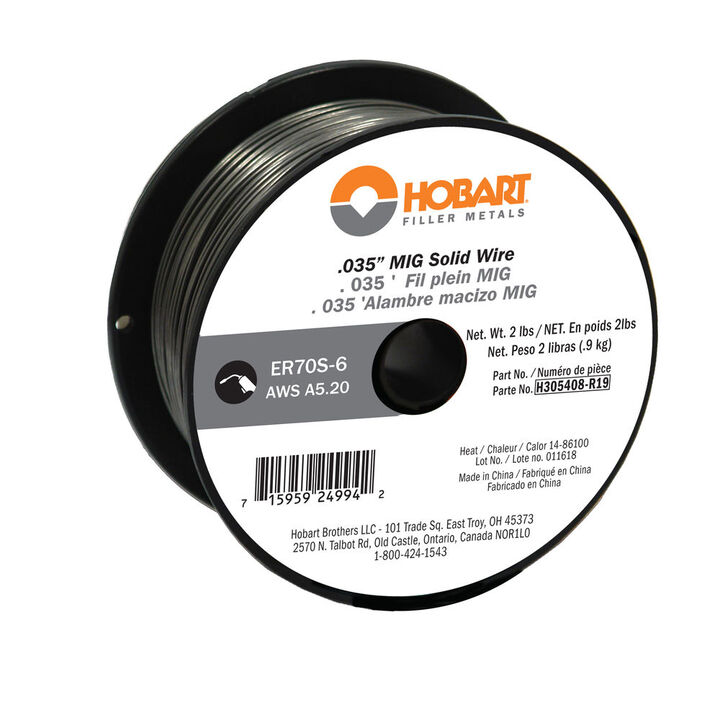 Hobart ER70S-6 Solid Welding Wire 2lb