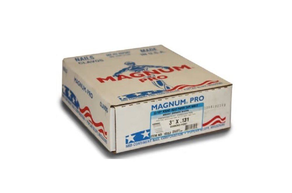 Midcontinent Nail 3X.131 DP Smooth Offset Paper Tape Strip Nails - 2500 Nails, large image number 2