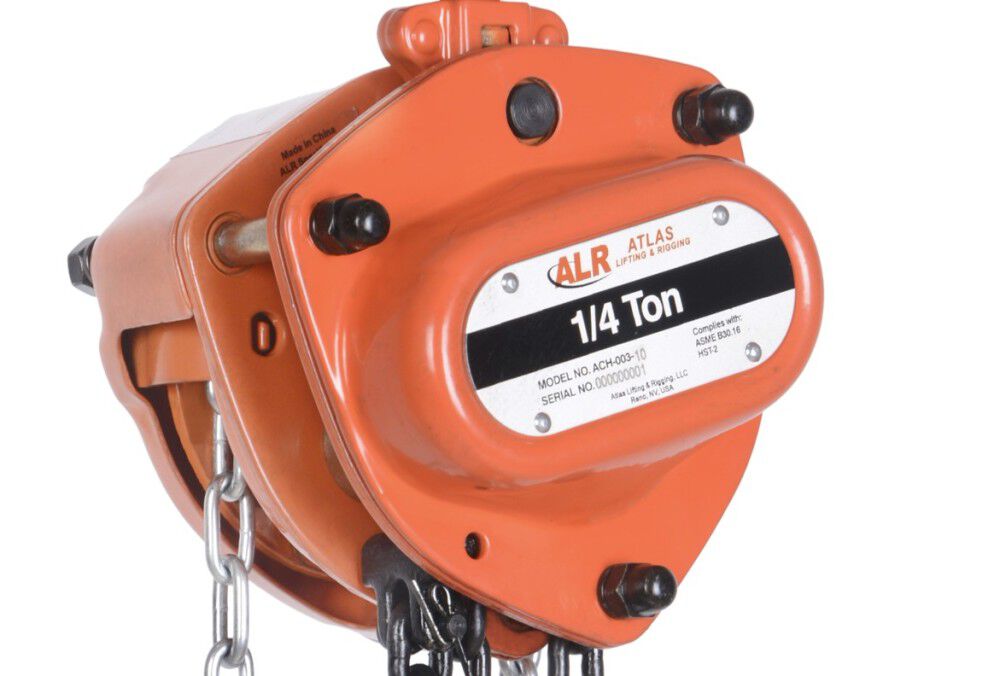 Atlas Lifting and Rigging ACH 1/4 Ton Chain Hoist 550 lbs 10 Ft. Lift, large image number 2