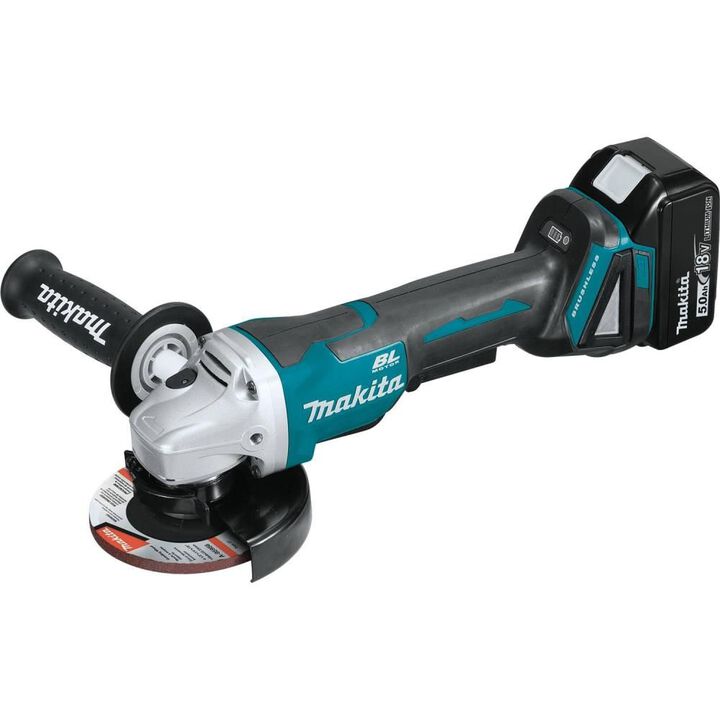 Makita 18V LXT 4-1/2 / 5in Paddle Switch Cut-Off/Angle Grinder Kit with Electric Brake, large image number 7