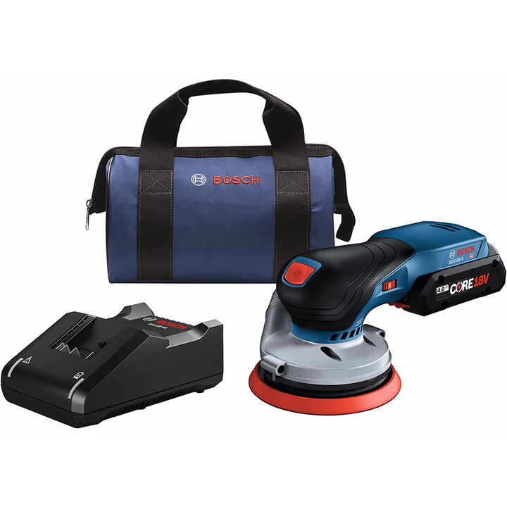 Bosch 18V Brushless 5 Inch Random Orbit Sander Kit