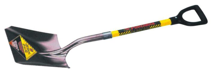 Structron Shovel Square Point Yellow Fiberglass Handle D-Grip