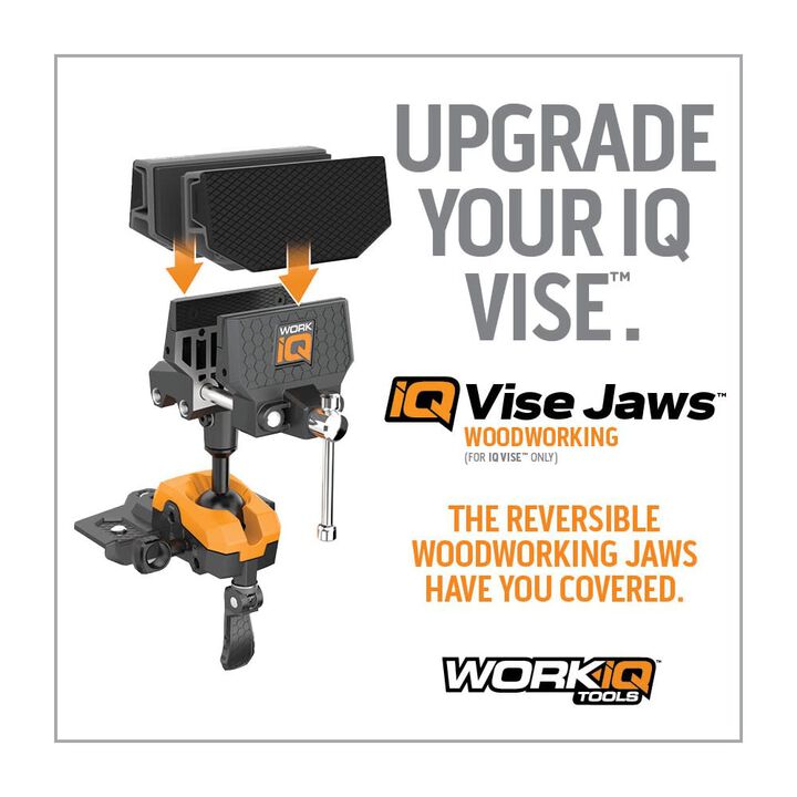 Work IQ Non-Marring Compression Foam Reversible Woodworking IQ Vise Jaw, large image number 3