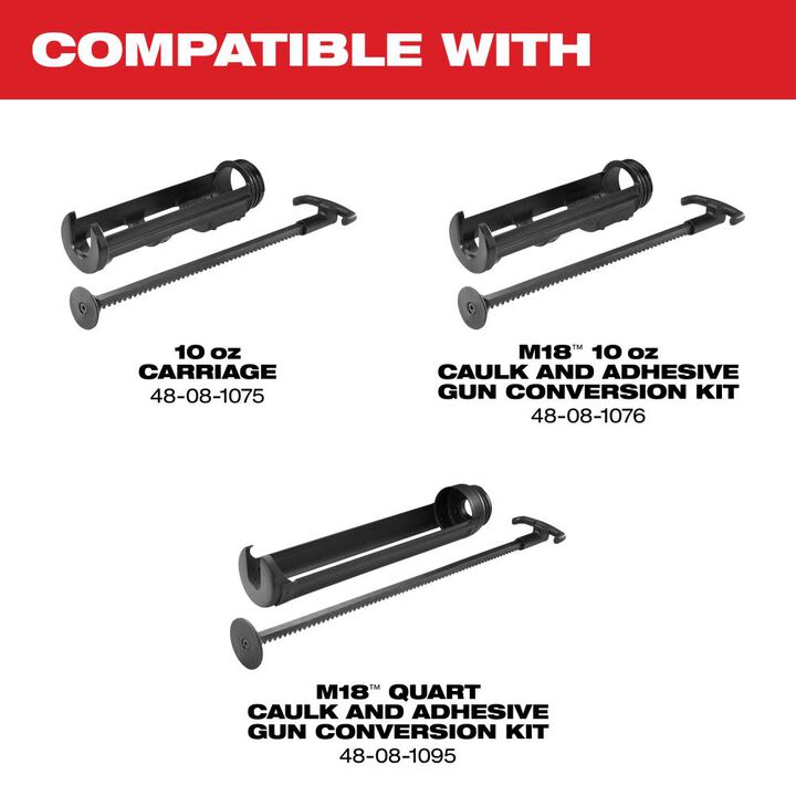 Milwaukee M18 Cordless 10 oz Caulk and Adhesive Gun (Bare Tool), large image number 1