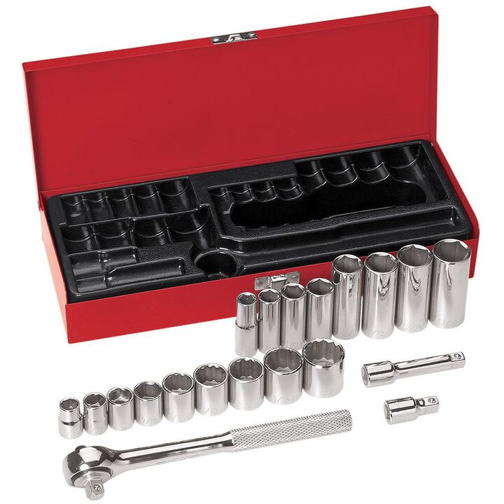 Klein Tools 20-Piece 3/8 In. Drive Socket Set