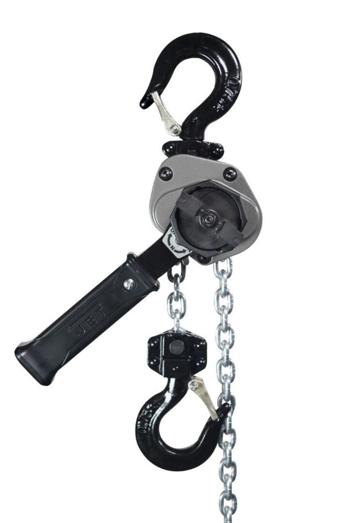JET JLA Series Lever Hoist with Shipyard Hooks