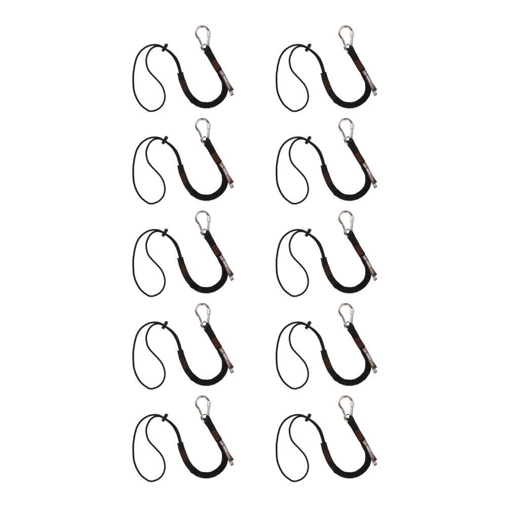 Ergodyne 15lbs Tool Lanyard Single Carabiner, Black 10pk, large image number 1