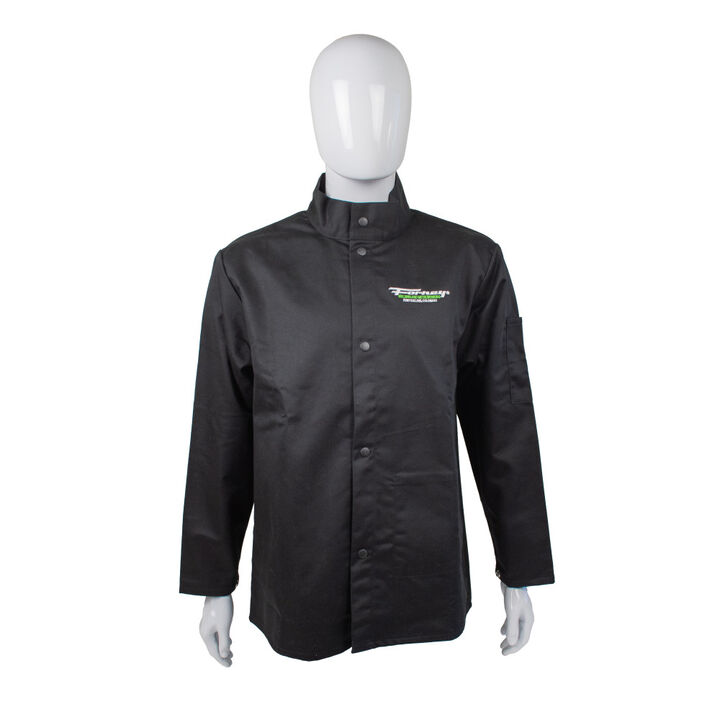 Forney Industries Flame Retardant Light-Duty Welding Jacket, Black, XL, large image number 4