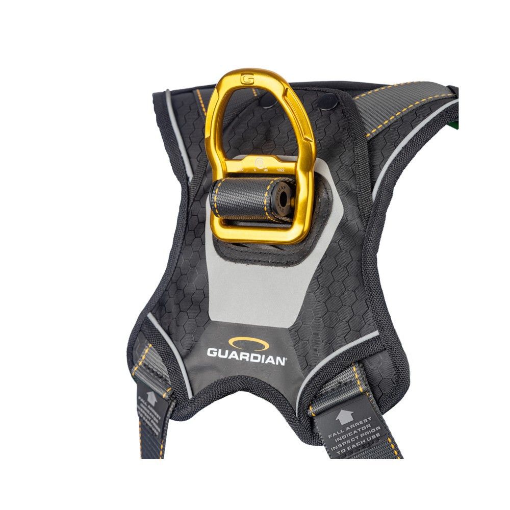 Guardian Fall Protection Full Body Harness with Chest/Leg Buckle Sternal & Hip D-Ring, large image number 4