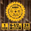 DEWALT 6-1/2 Inch 24T Circular Saw Blade, small image number 3