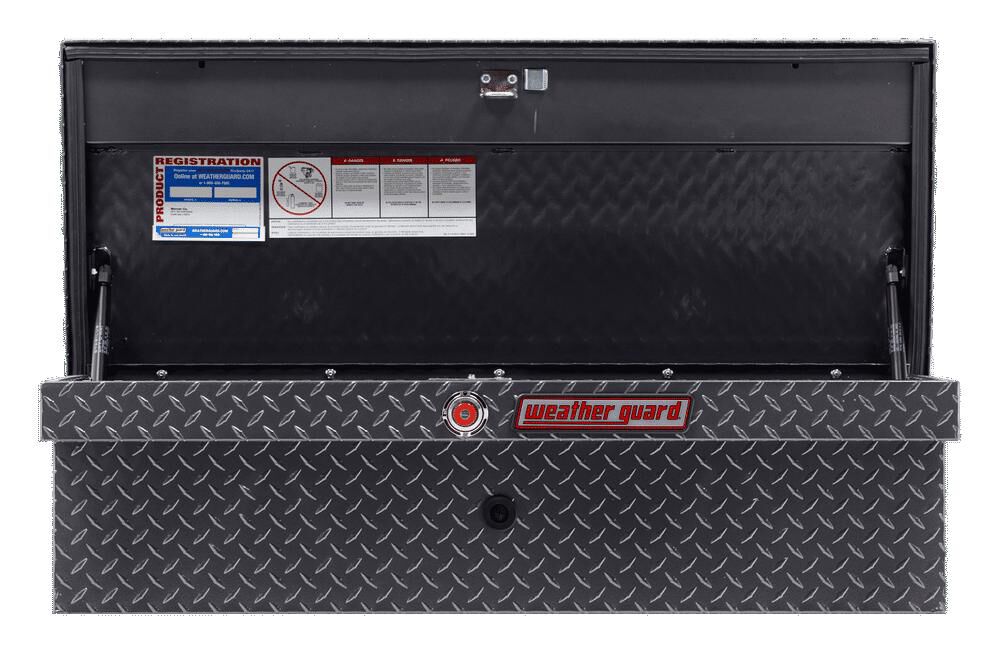 Weather Guard 41in Low Profile Lo-Side Truck Tool Box Aluminum Gray, large image number 2