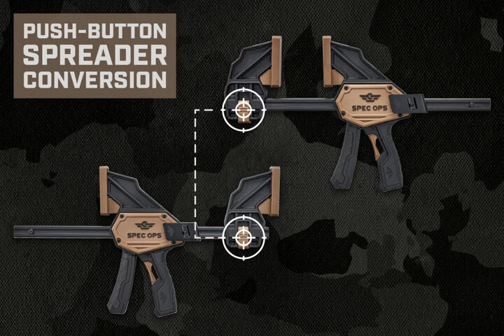 Spec Ops 7 Inch Medium 1-Handed Trigger Clamps 165 Lbs. 2 Pack, large image number 7
