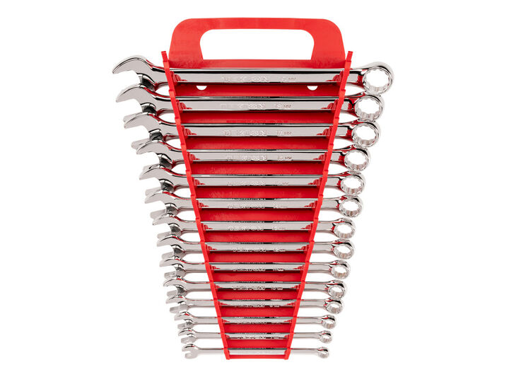 Tekton Combination Wrench Set with Holder, 14-Piece (6-19 mm)