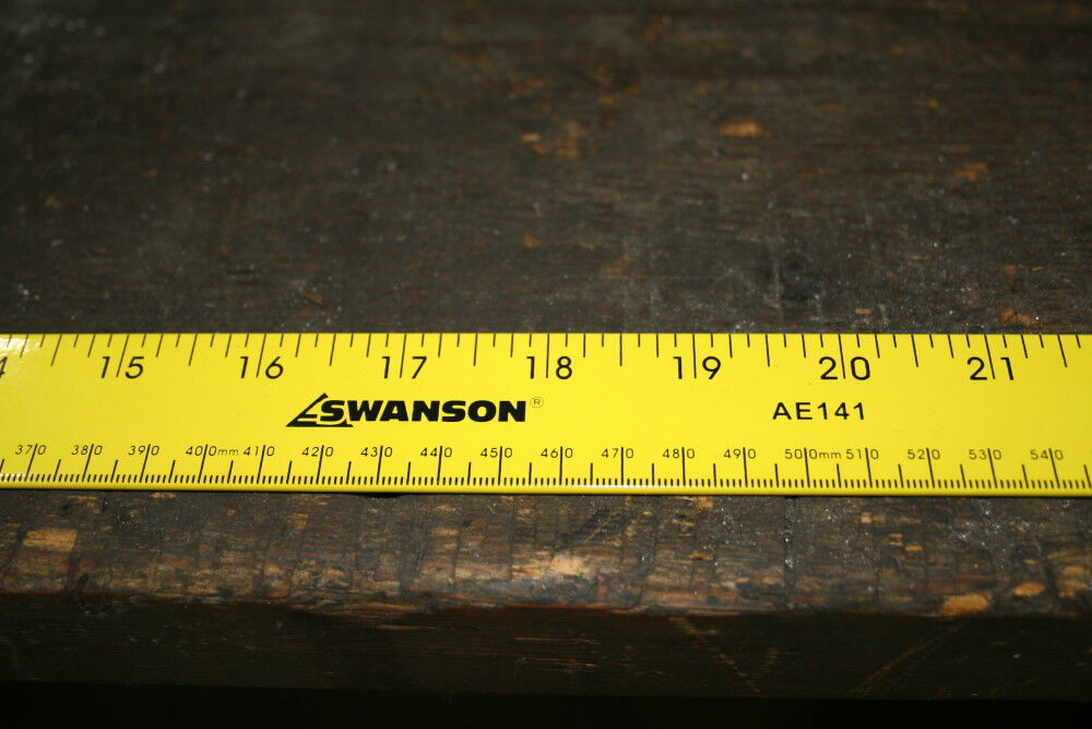 Swanson Tool 36 In. Yardstick (Yellow) Aluminum with Metric (91 Cm), large image number 6