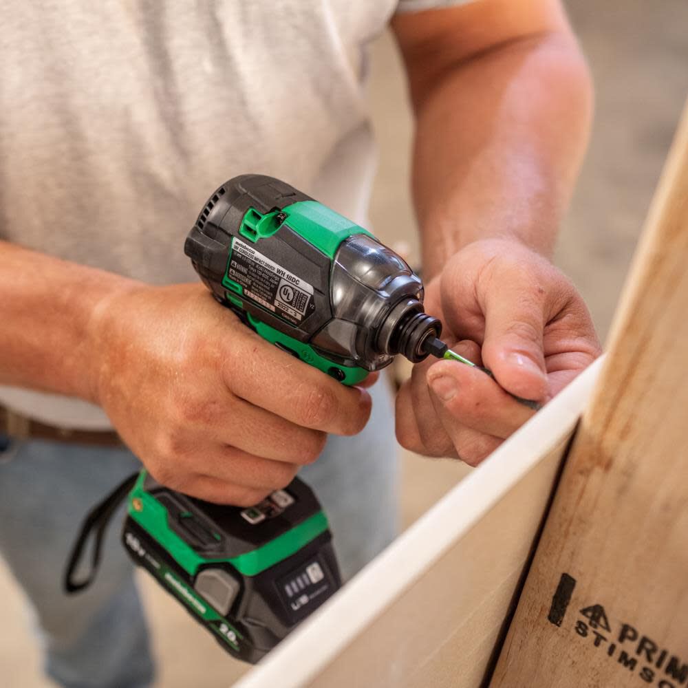 Metabo HPT 18V MultiVolt Impact Driver Triple Hammer Bolt (Bare Tool) & 2pk Magnetic Driver Bits No. 2 Square Bundle, large image number 19
