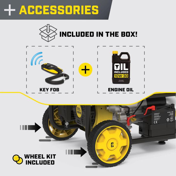 Champion Power Equipment 4375-Watt Gas Powered 49 State Wireless Remote Start RV Ready Portable Generator, large image number 5