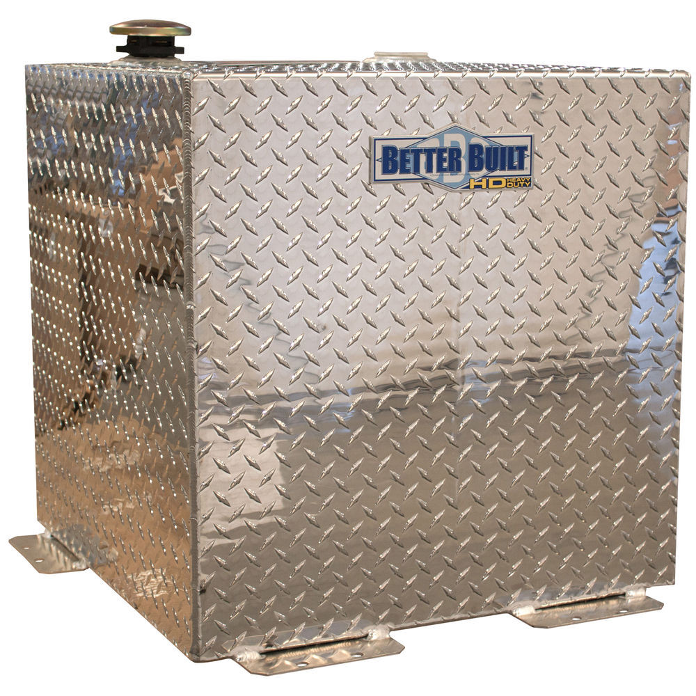 Better Built 50 Gallon HD Series Square Transfer Tank ALUMINUM BRITE, large image number 2