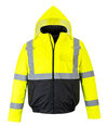 Portwest Class 3 Hi-Vis Two-Tone Bomber Jacket Yellow and Black - Medium, small image number 1