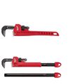 Milwaukee Cheater Pipe Wrench & 14inch Steel Pipe Wrench Bundle, small image number 1