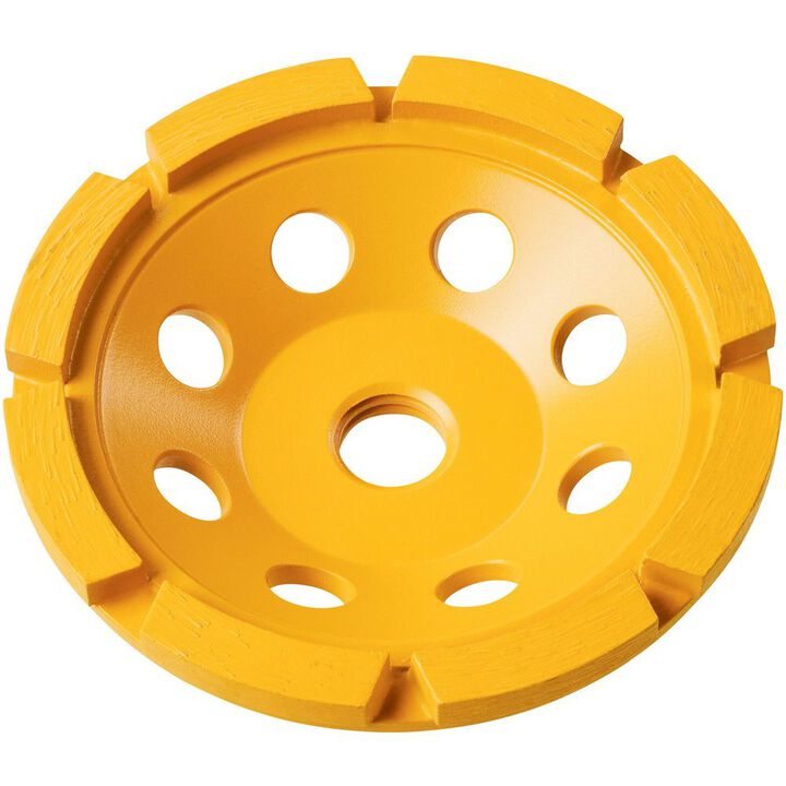 DEWALT 4 Inch Single Row Segmented Rim Diamond Cup Wheel for Concrete and Masonry Materials