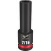 Milwaukee SHOCKWAVE Impact Duty Socket 1/2in Drive 7/16in Deep 6 Point, small image number 1
