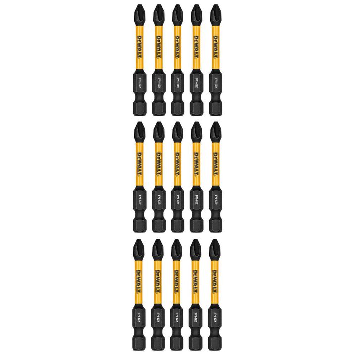 DEWALT 2.25 in Phillips #2 Flextorq 15pk