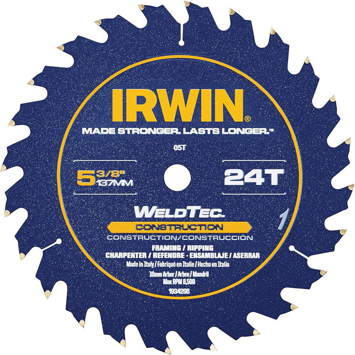 Irwin Weldtec 5-3/8 in 24T Circular Saw Blade