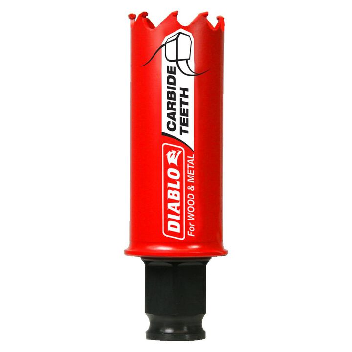 Diablo Tools 1-1/16in (27mm) Carbide-Tip Wood & Metal Holesaw