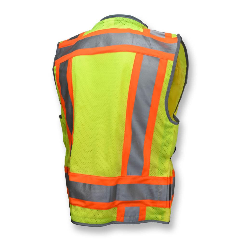 Radians SV55 Class 2 Heavy Woven Two Tone Woven/Mesh Engineer Vest Hi-Vis 3X, large image number 11
