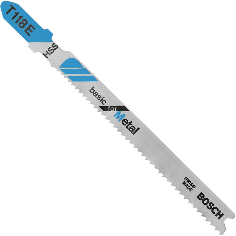 Bosch Jig Saw Blades 5pc 3 5/8in 14 18 TPI Basic for Metal T Shank, large image number 1